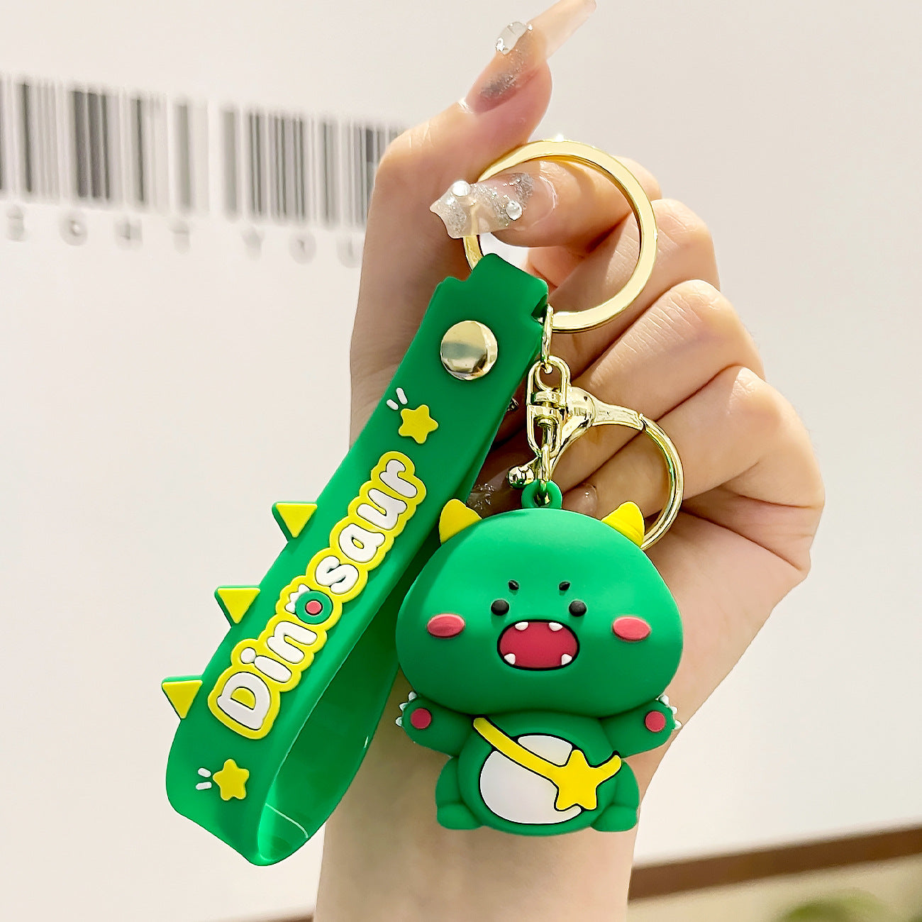 Wholesale Cute Little Dinosaur Cartoon Figurines PVC Keychains